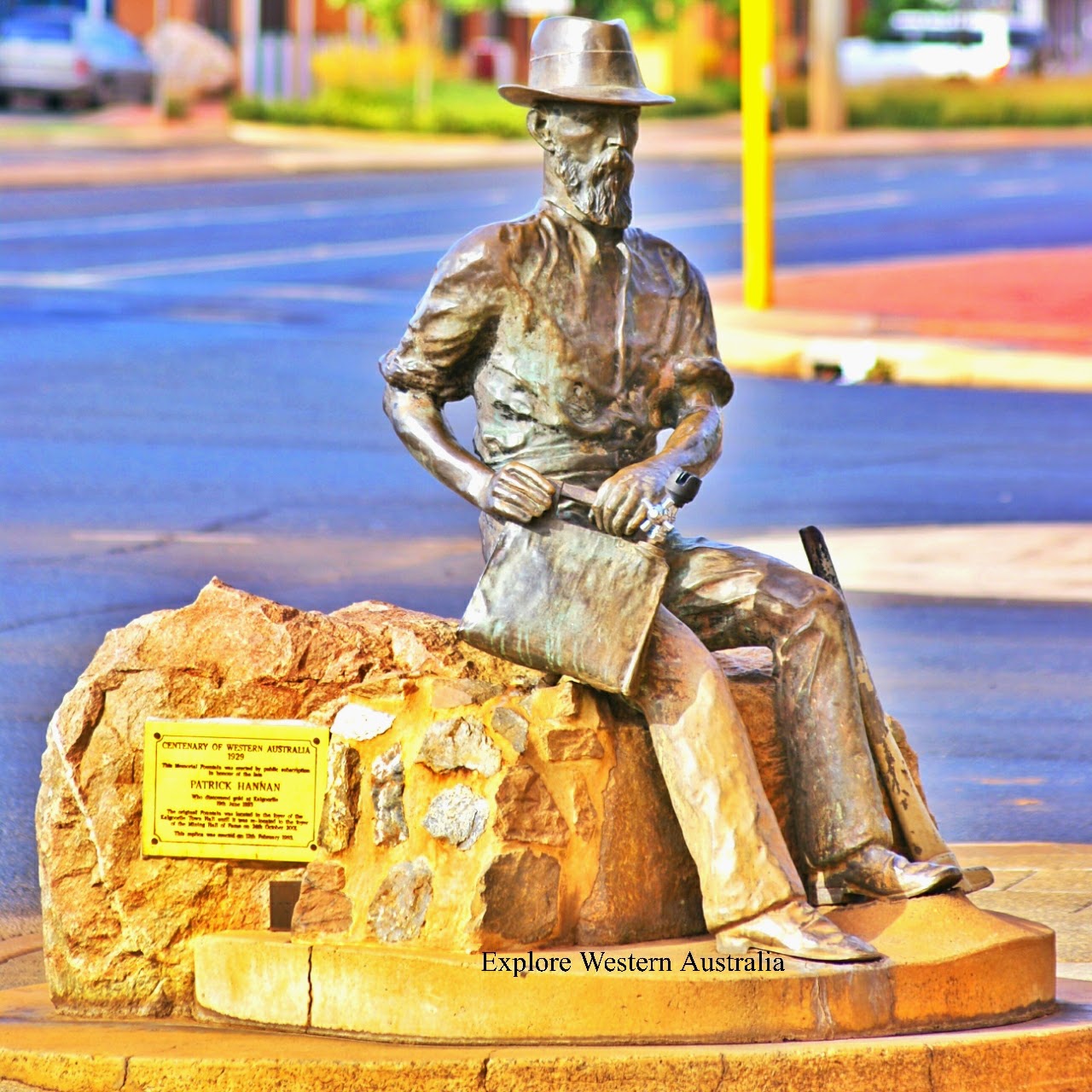 Explore Western Australia Paddy Hannan's Statue Kalgoorlie, Western